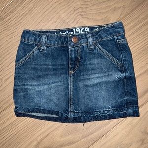 Baby gap denim mini skirt